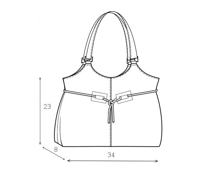 3011 · Декоративный шнурок; 2 пряжки. — Техрисунок крупно