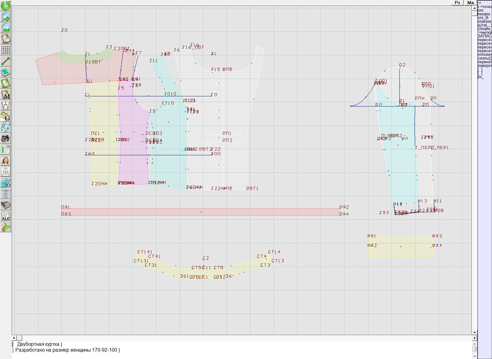 5707 · Двубортная куртка — Конструкция