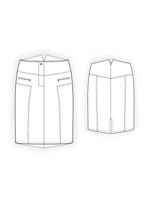 4103 · Юбка джинсовая — Техрисунок